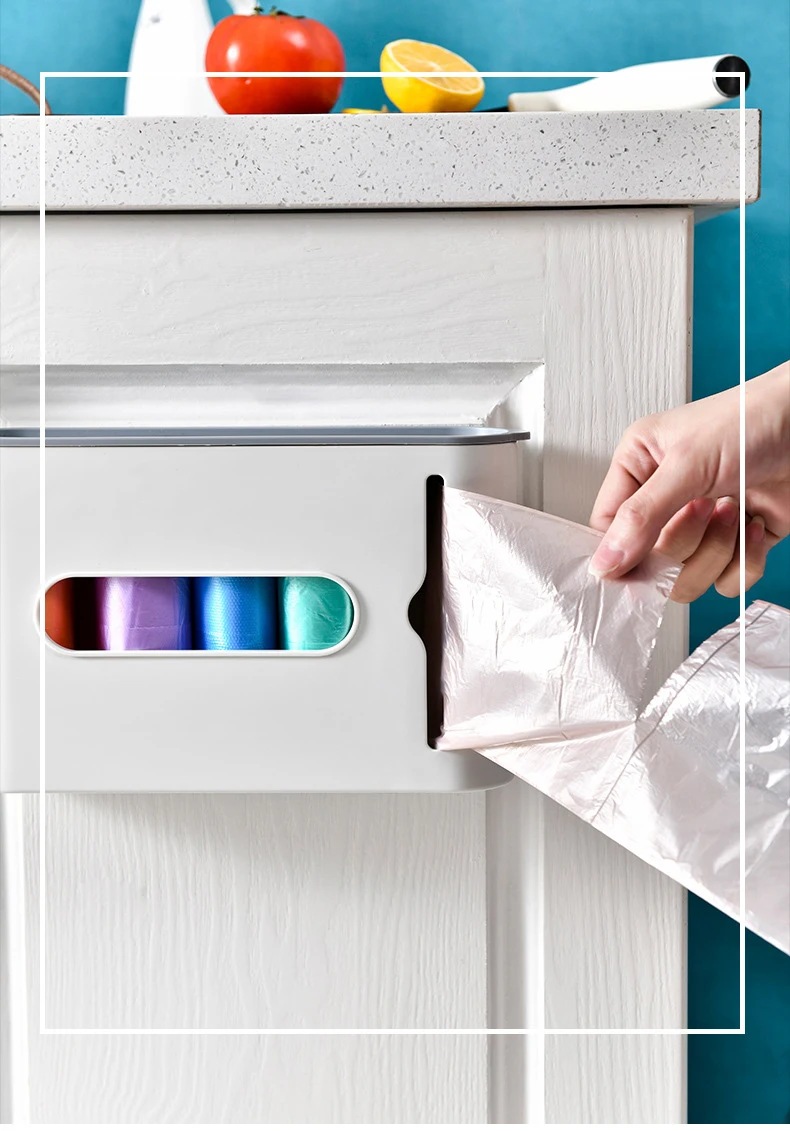 large square colored acrylic Garbage bag plastic plastic divider storage box