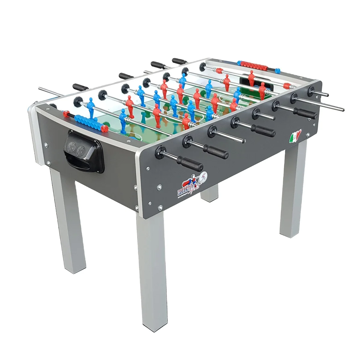 Elevate Entertainment Joy Foosball Table with Safe Telescopic Rods and Sturdy Iron Legs for home use