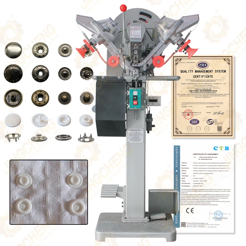 automatic wristband lock metal prong button attaching machine plastic snap button  fastener fastening machine