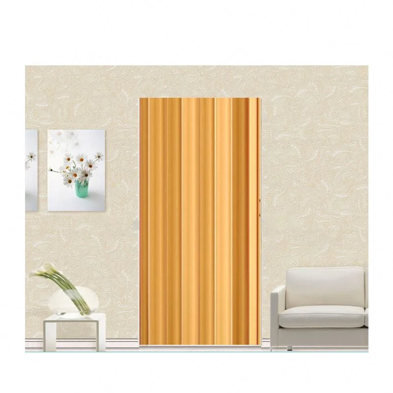 Bright luster folding door of pvc of 12mm thickness with rigid hinge