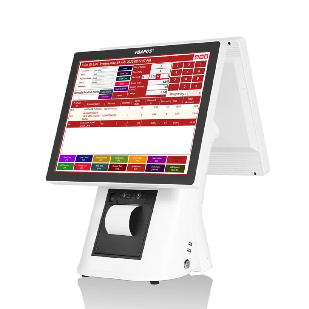 POS Manufacturer all in one 15 inch Pos Terminal Machine Cash Register Pos Systems For Restaurant Point Of Sale Systems