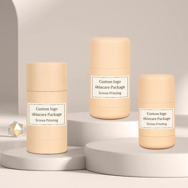 Custom ABS AS Top Filling White Twist Up Gel Cream Deodorant Stick Tube Body Deodorant Container with Sifter Lids