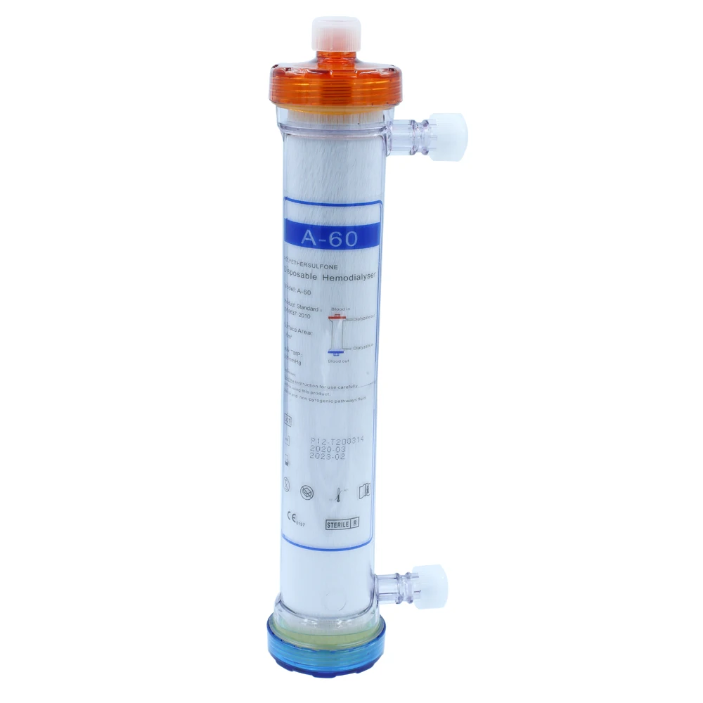 
Hotsale Disposable Low flux Dialyzers Hemodialysis Dialyzer for Hemodialysis 