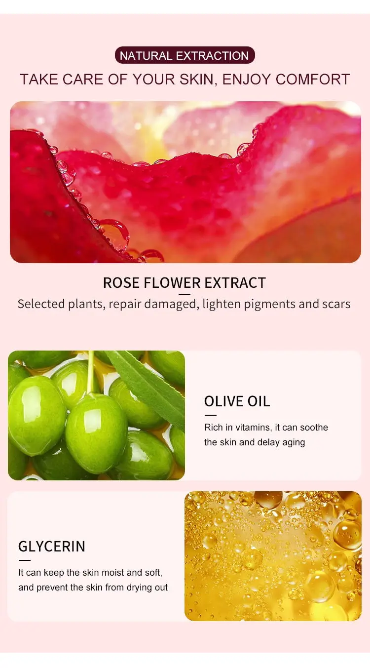 OEM Wholesale private label natural cruelty free pure rosemary  jasmine rose essential oil body oil