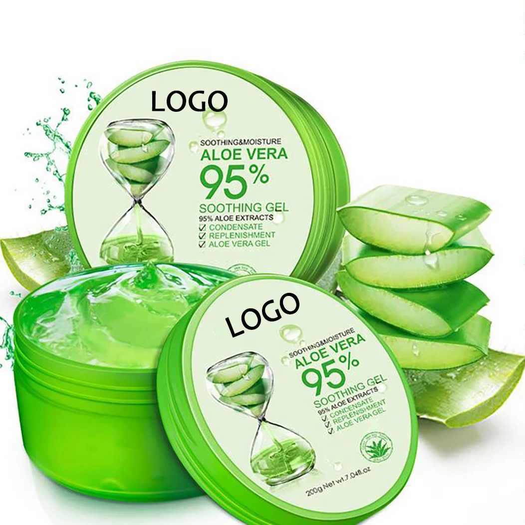 After Sun Repair Aloe Gel Moisturizing 100% Pure Soothing Aloe Vera Gel Organic