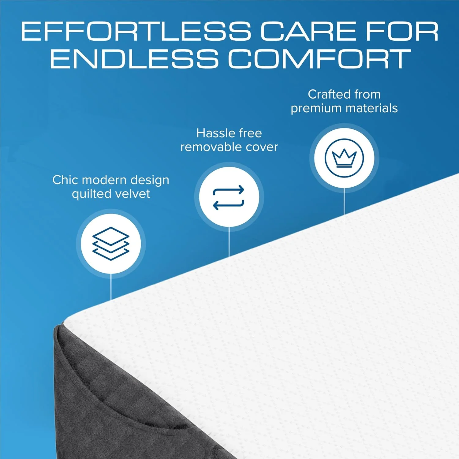 Factory Supply Bed Wedge Gap Filler Memory Foam Wedge Pillow For Headboard Gap Mattress Gap Filler