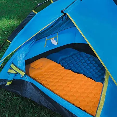 Спорт на открытом воздухе ТПУ материал надувные подушки Коврики Air кровать коврик для кемпинга с подушкой пеший туризм