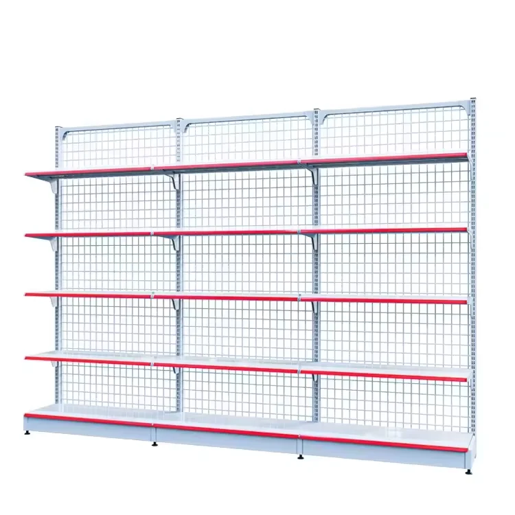 shelving white supermarket shelves for sale grocery items food convenience store grocery equipment