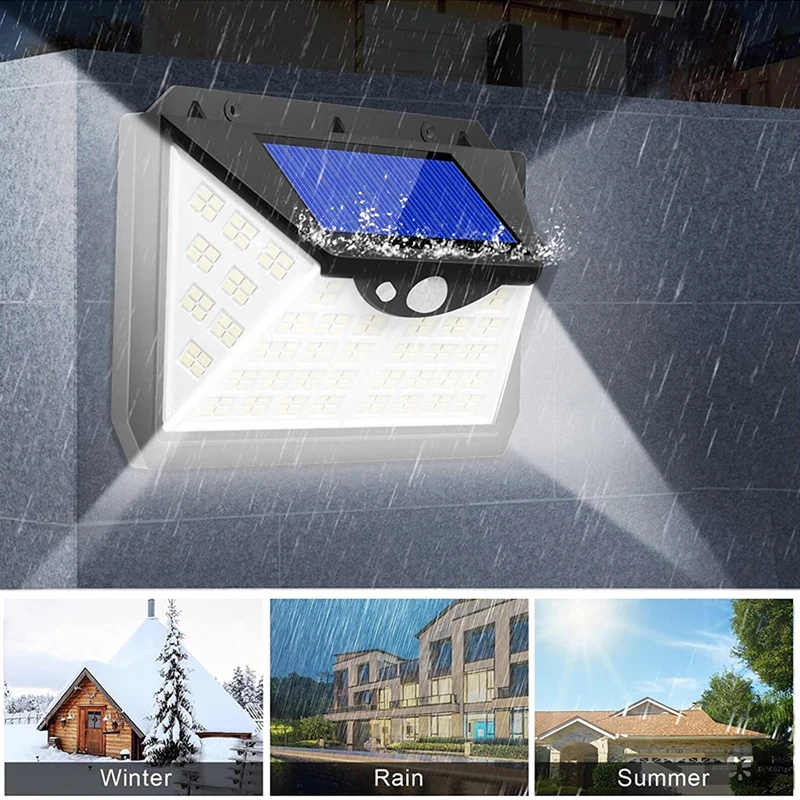 New Solar Lights 194 LED Lights IP65 Waterproof Security Garden Lights