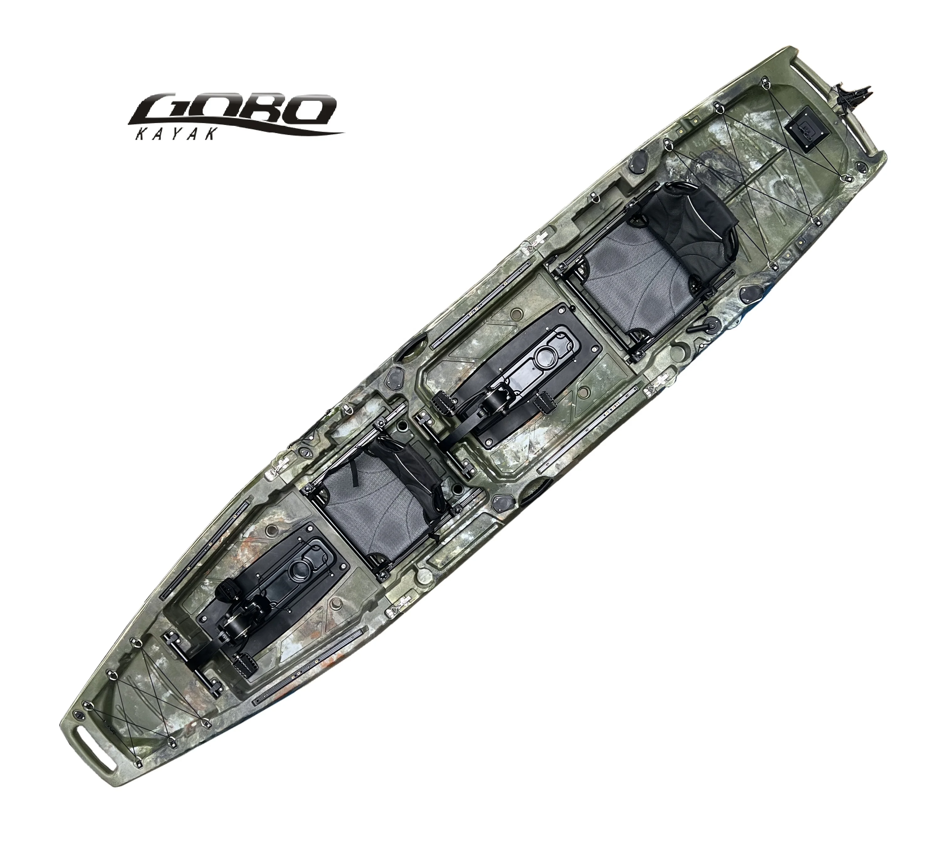 Factory Price Wholesale OEM PE Comfortable seat Double Fishing Pedal Kayak