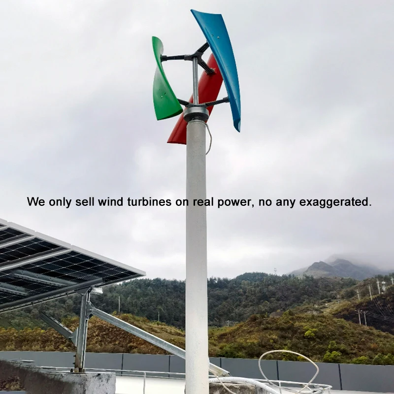 Home wind power products 5kw solar power system complete hybrid set price