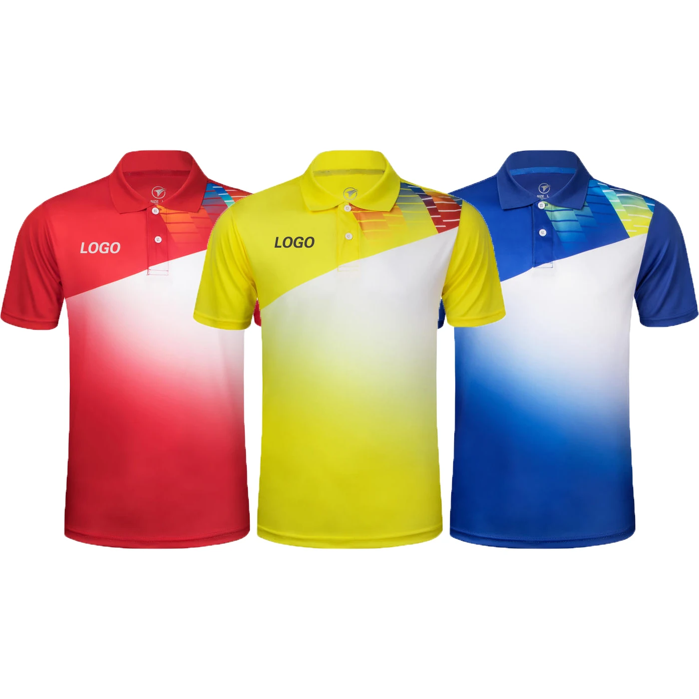 Sports Polo Shirt Badminton Team Uniform Sportswear For Table Tennis Elastic Jogging Sticky-Free Jersey Volleyball T-Shirt Adult