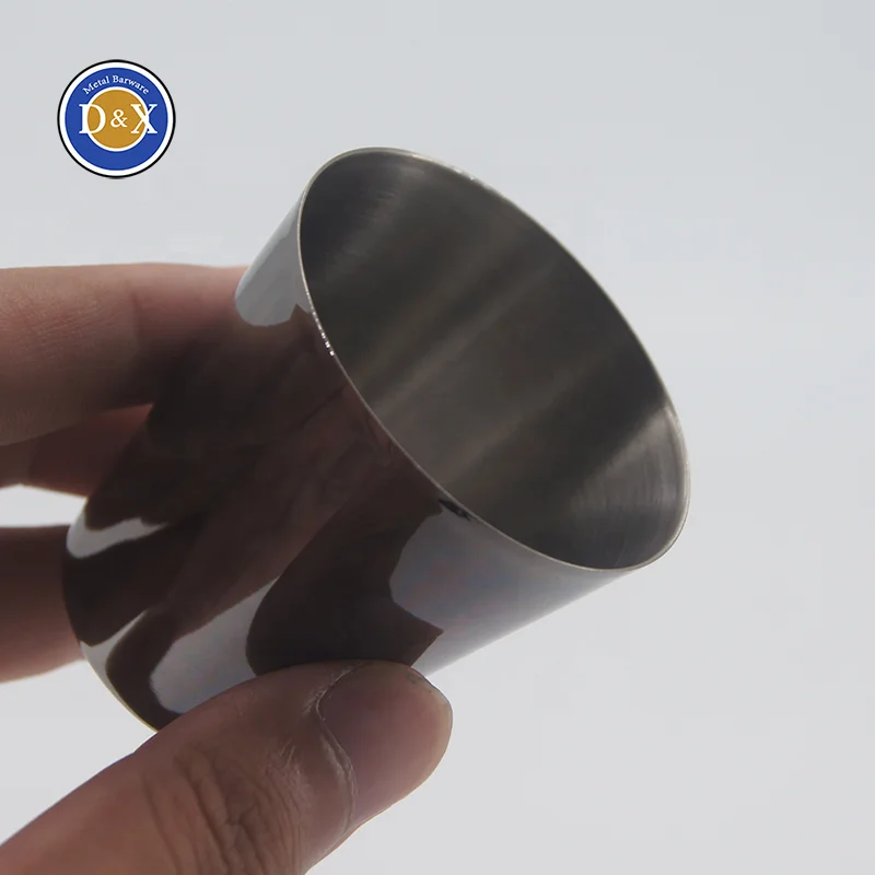 Custom Logo Metal Bar Tool 30ml 60ml Cocktail Jigger Wine Tumbler 1oz  2oz Stainless Steel Shot Glass Cups