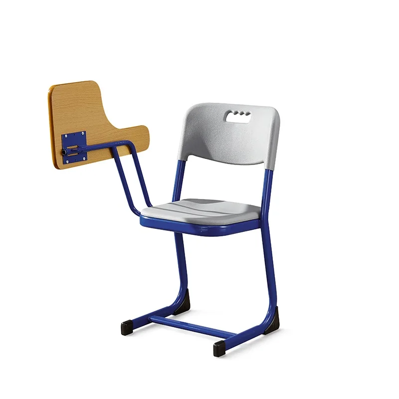 Training Chair School Student Furniture fold-able Desk Writing Pad Chairs