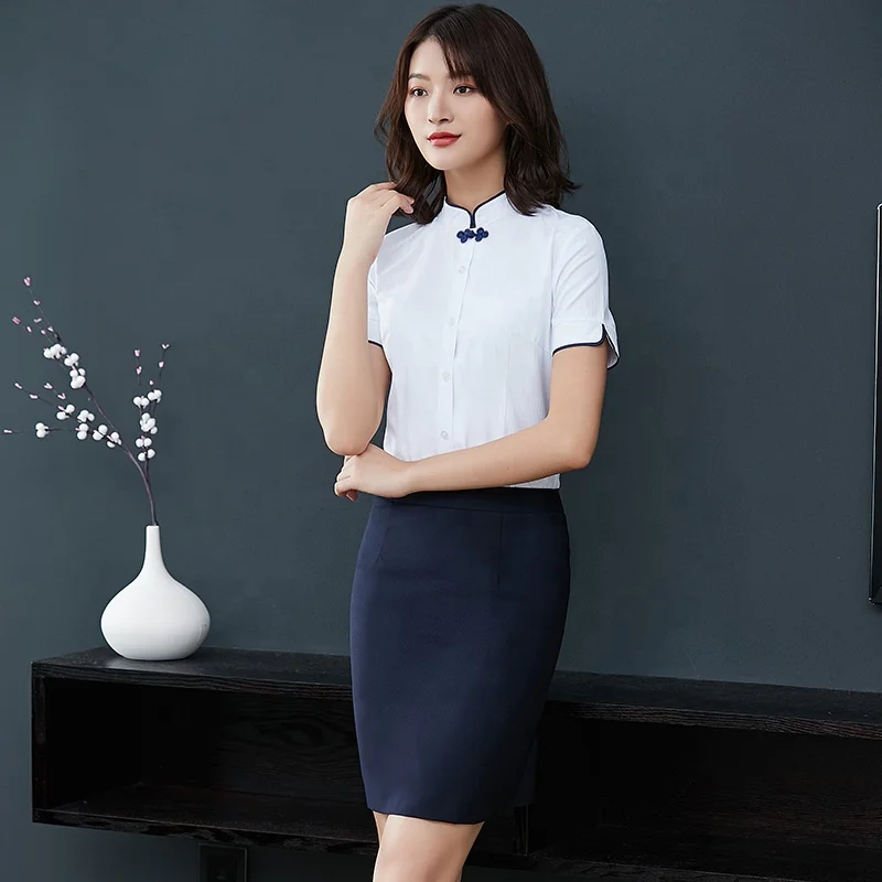 
New design workwear uniforms for woman fashion airline stewardess uniform 