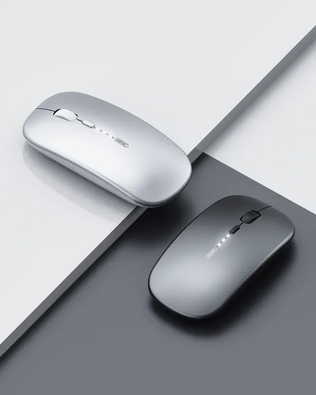 INPHIC M1P Wireless Mouse, 2.4G Silent Rechargeable Computer Wireless, Ultra Slim 1600 DPI USB Portable Mouse for Laptop PC