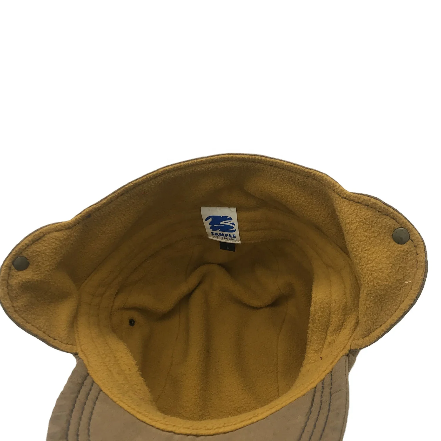  Зимняя мужская шапка-бомбер русская коричневая парусиновая Кепка с ушами меховая теплая плотная плюшевая бейсболка флисовой подкладкой и