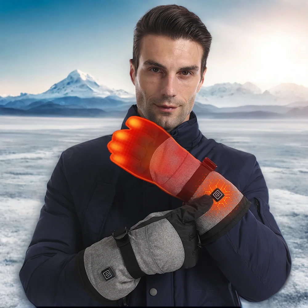 Kopus Hot Sale Electric Battery Heated Gloves Touchscreen Motorbike Riding Thermal Motorcycle Heat Gloves