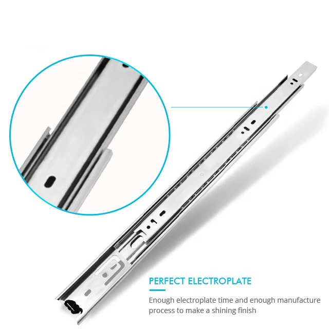 TOPCENT Furniture Metal Undermount Riel Cajon Soft Close Kitchen Telescope Channel Cabinet Hardware Drawer Slide Rail