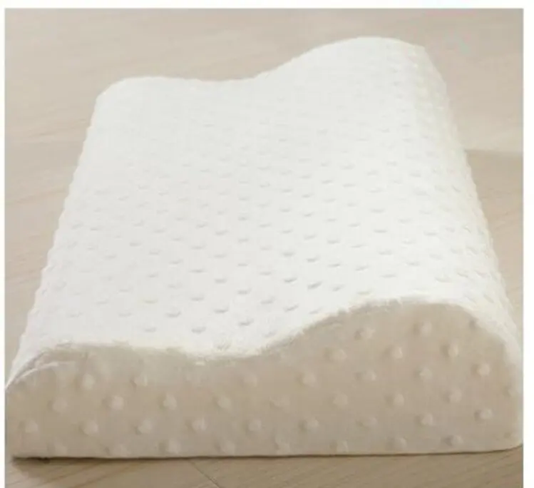 Wholesale Comfortable Wave Shape Neck Support Natural High and Low Memory Foam Pillow