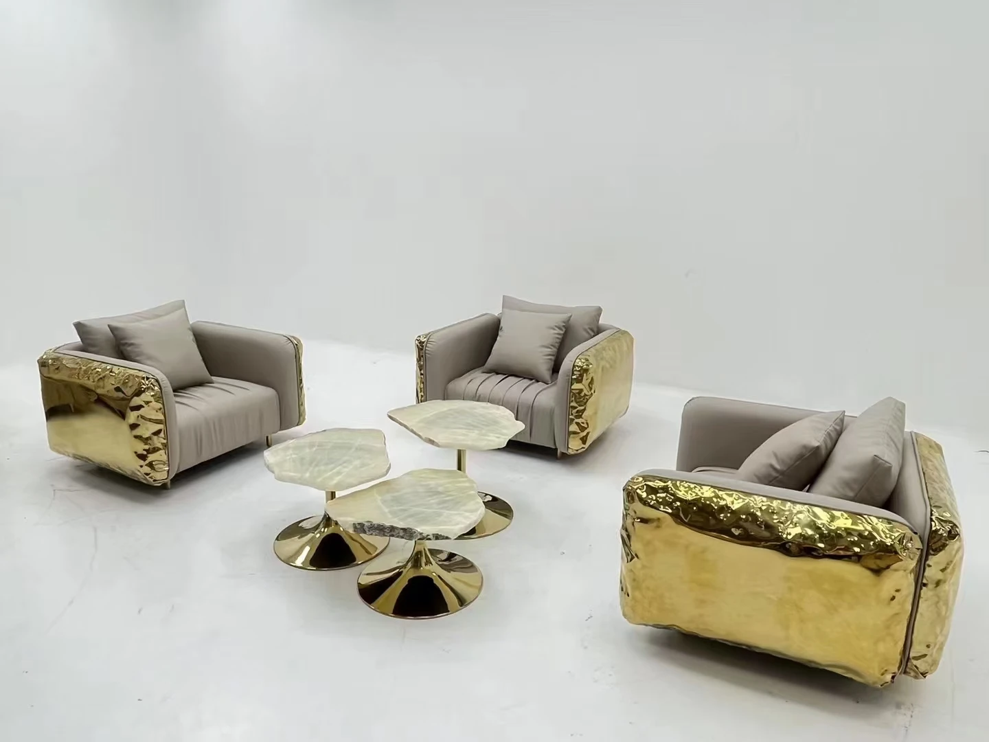 Boca Italian Designer Sofa Set Living Room Luxury Furniture Siting Couch Modern SS Frame Sofas
