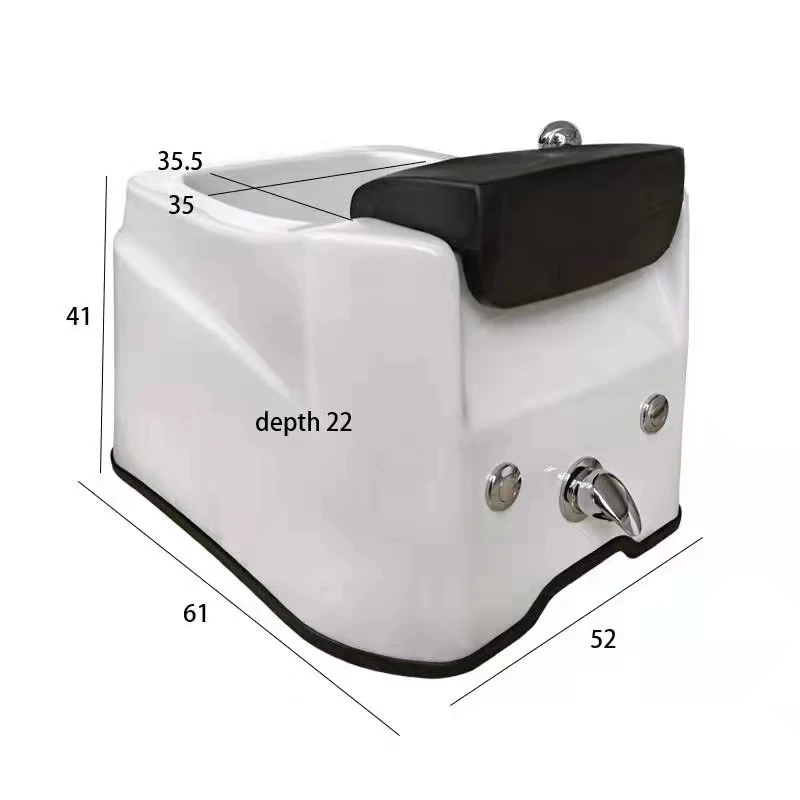 Hot selling can surfing automatically  fiberglass pedicure basin foot massage bowl with 7 colorful lamps