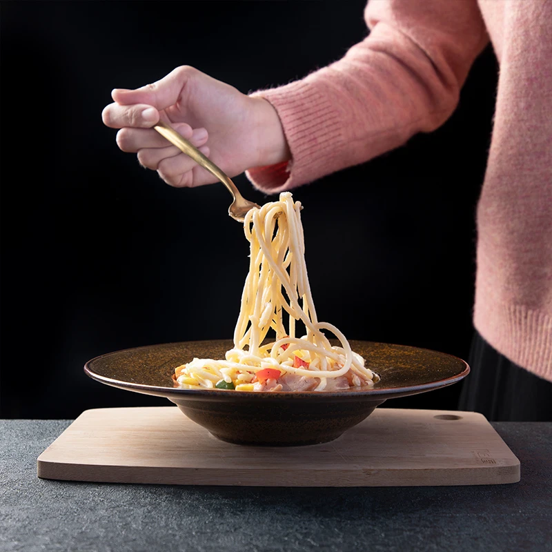 
Factory Direct China Wholesale Ceramic Deep Plates Restaurant Porcelain Pasta Plate Hotel Ceramics Soup Plate 