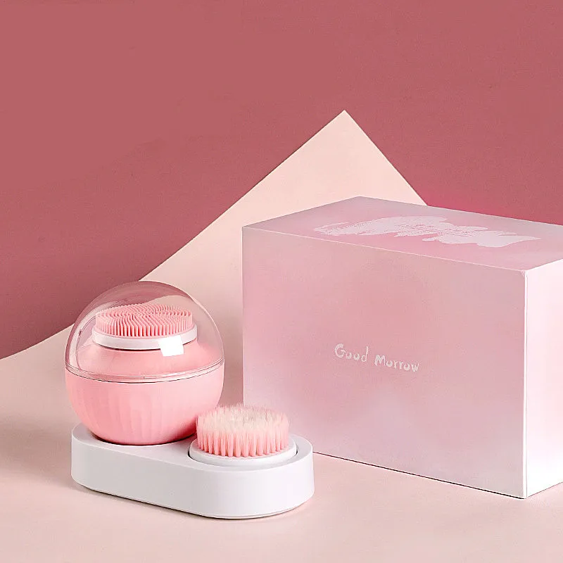 Подарочный набор, электрическая ультразвуковая щетка для чистки лица в форме яйца