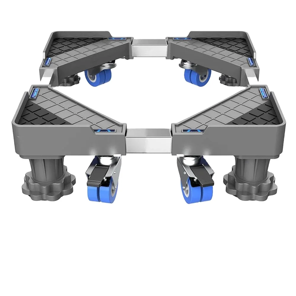 Washing Machine Holder Universal Mobile fridge stand Movable Refrigerator Floor Trolley Adjustable Base for Dryer Refrigerator