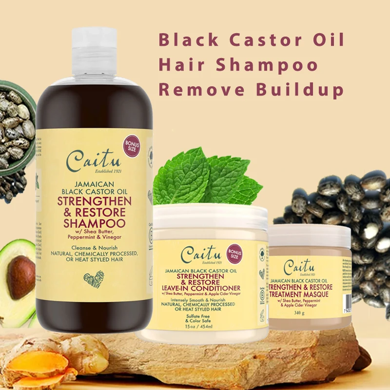 Jamaican Black Castor Oil She Butter salon hair shampoo and conditioner for 4c hair