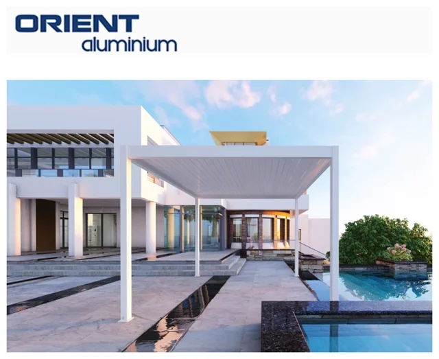 3x4 4x4 3x6 4x6 4x8 6x8 Bioclimatic Aluminum Extrusion Profiles Weatherproof Opening Louvre Pergola Outdoor Gazebo