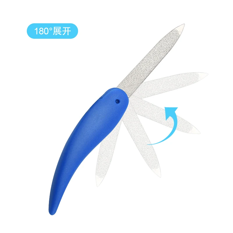 Портативная мини-пилка для ногтей, новый дизайн, складной инструмент для путешествий