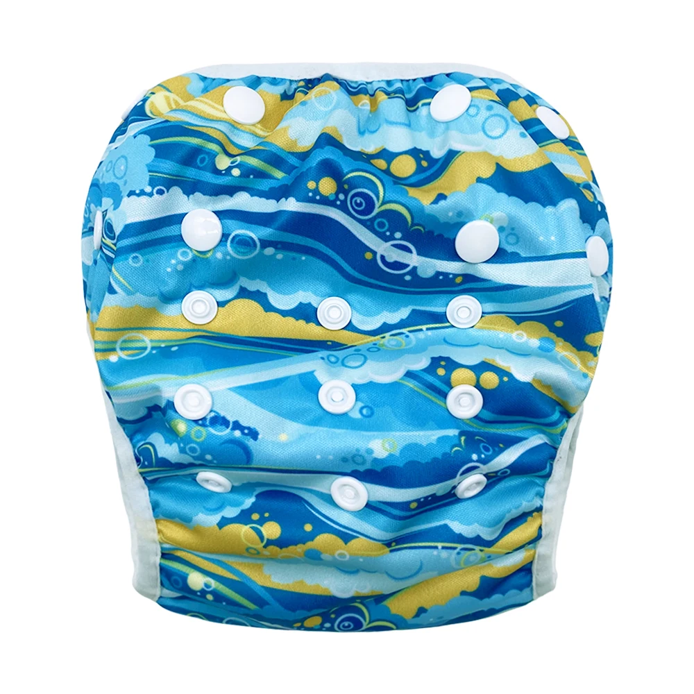 Goodbum  Reusable Baby Diapers Training Pants Infant Waterproof Swimming Diapers Nappy Panty Cartoon Printed Toddler