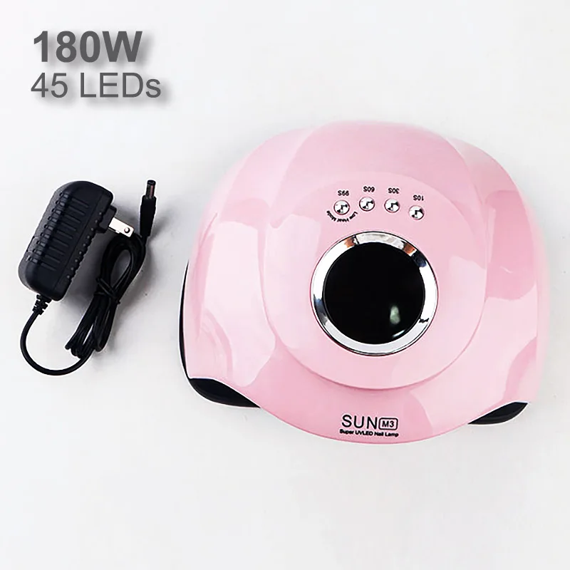 SUN M3 180W 45LEDs Nail Gel Dryer Professional Manicure Lamp Gel Polish UV LED Lamp
