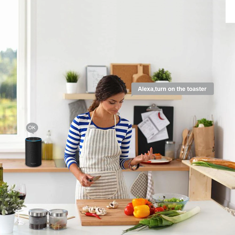 
High Quality Echo Timer Power Travel Mini Wifi Wireless Outlet Google Home Amazon Socket EU Smart Plug 