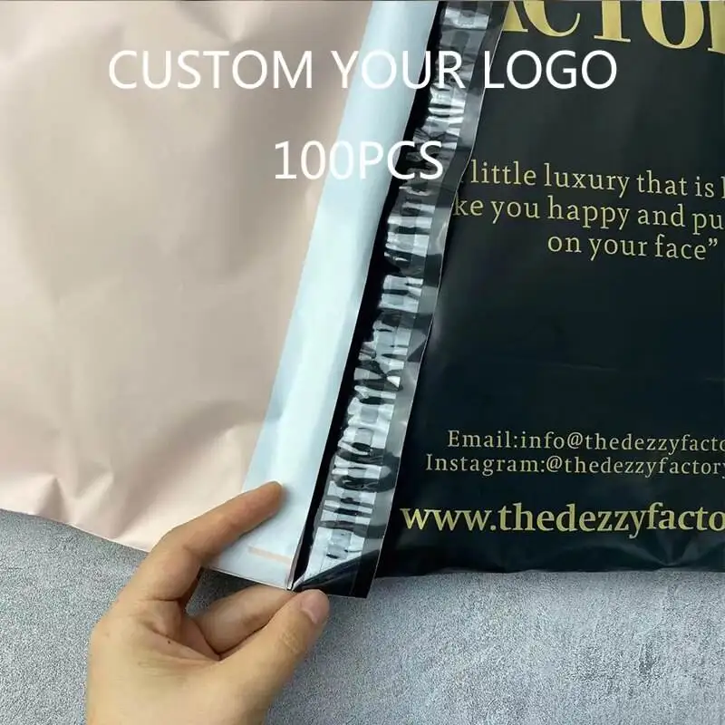 Custom Printed Eco Mailer Bag Plant Based Poly Mailer Envelope Courier Package Bag Envelope Polymailer Bag For Clothes