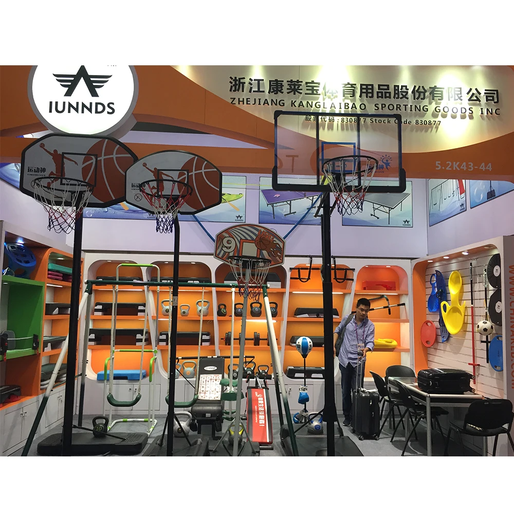 IUNNDS wholesale portable indoor height adjustable basketball goal system hoop with stand