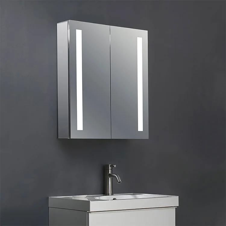 Wholesale customized cabinet lighted mirror smart modern medicine cabinet bathroom mirror with led light