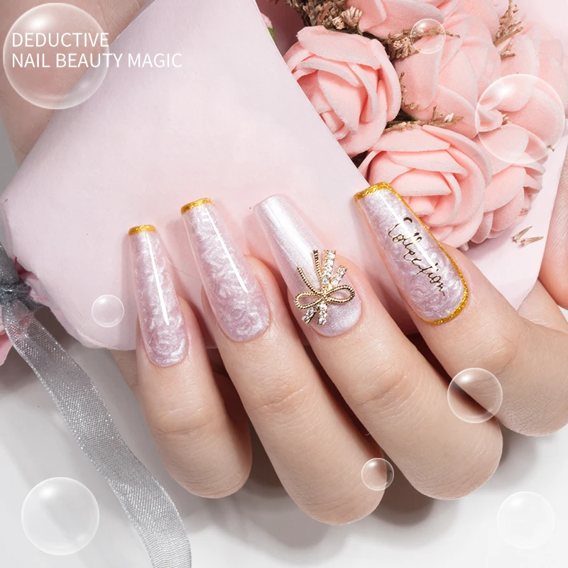 Drop Shipping 6 Colors New Trending Led Uv Shell Thread Gel Paint NailPolish Uv Gel Polish