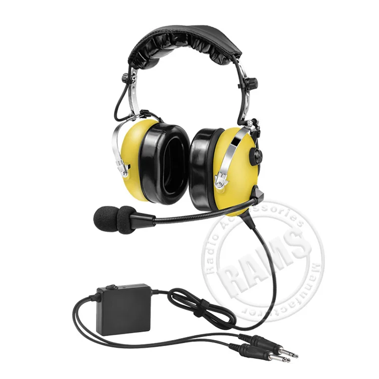 Factory wholesale GA dual plug ANR Pilot Headset  General Aircraft aviation headset