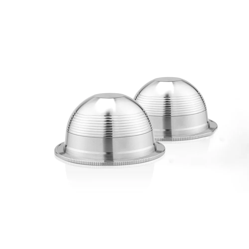 CNC Machined Aluminum Refillable Capsule Shell Coffee Filter for Capsule Coffee Maker