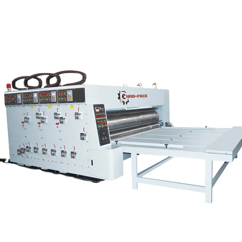 HRB-E Chain feeding four color printing slotting machine
