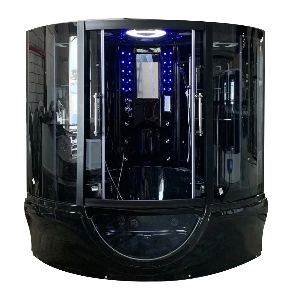 Steam Shower Room With Whirlpool Bathtub Combination  Shower Cabin Massage Bath Combo