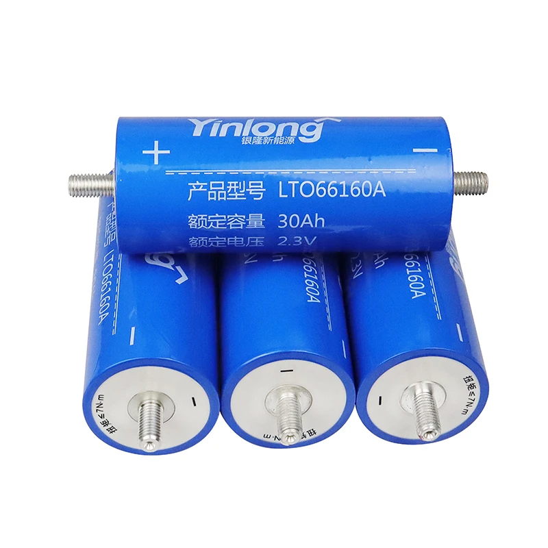 LTO 2.3V 30Ah Cylindrical Lithium Titanate Battery for 12V 24V 48V Energy Storage Packs