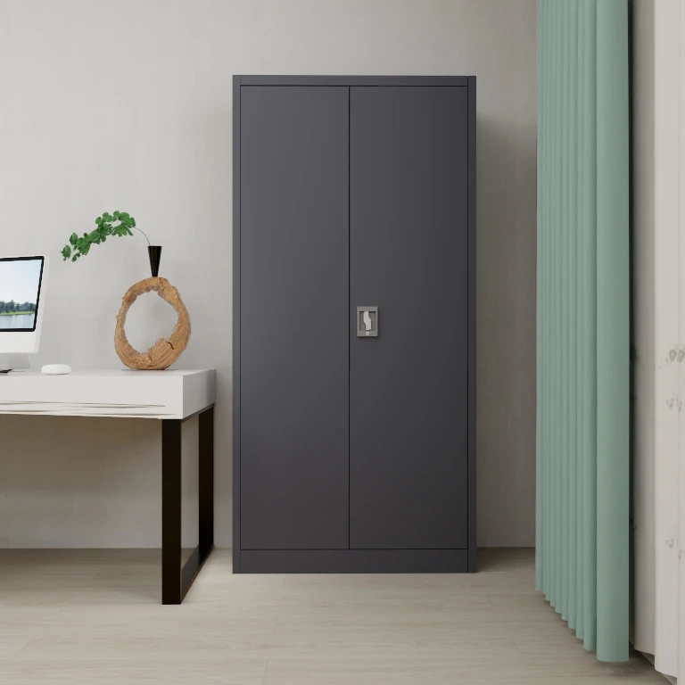 Metal Cabinet Storage 2 Door File Cabinet with Swing Door Office Furniture