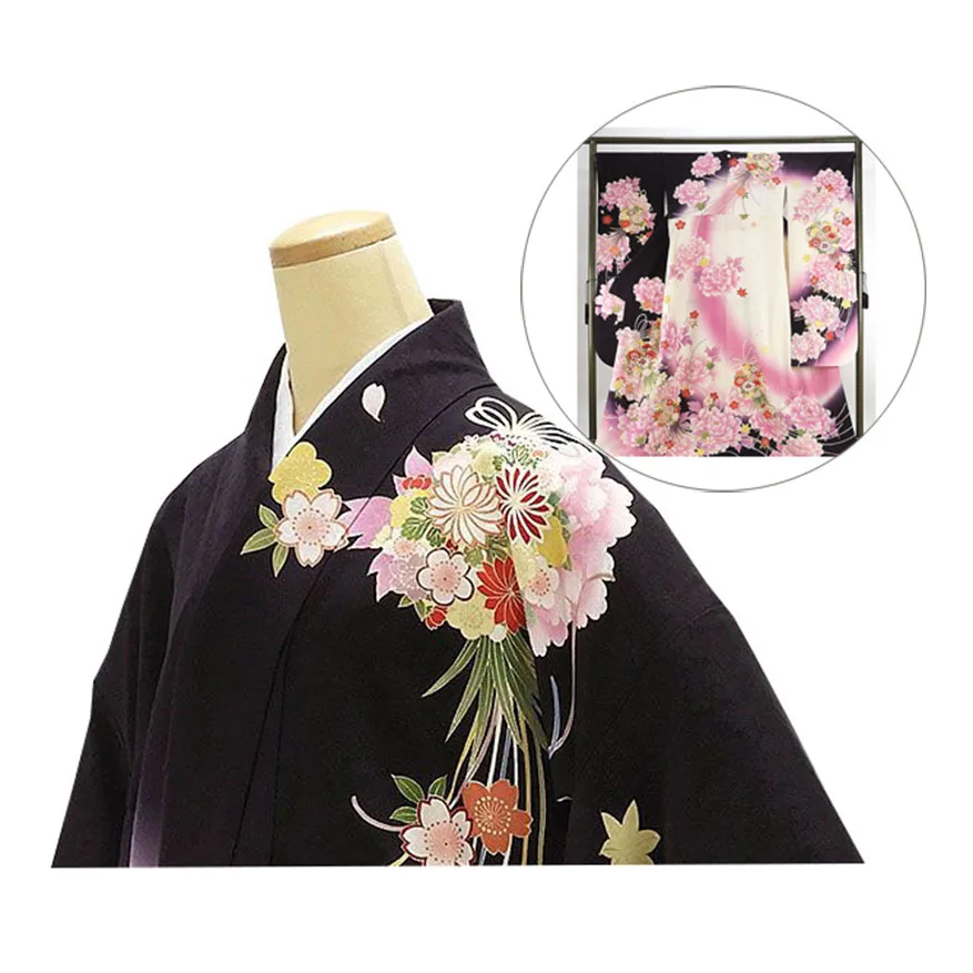 Japanese Yukata Kimono High Quality Kimono Robe Traditional For Girls