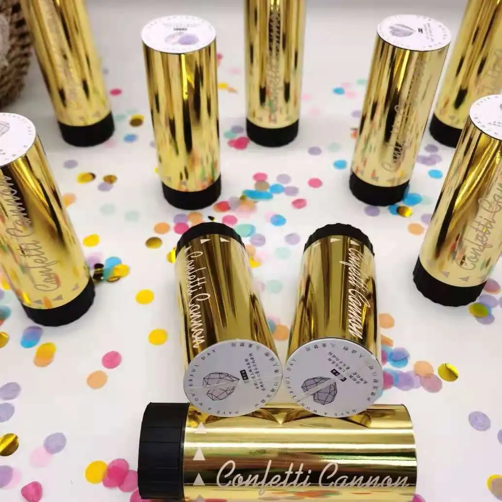 
Wholesale 11cm wedding birthday party supplies birthday confetti party poppers safe to use powered by Spring 