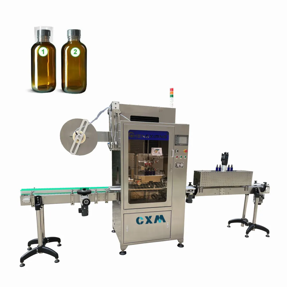 Fully automatic sleeve labeling machine Shrink sleeve label applicator for beverage bottles
