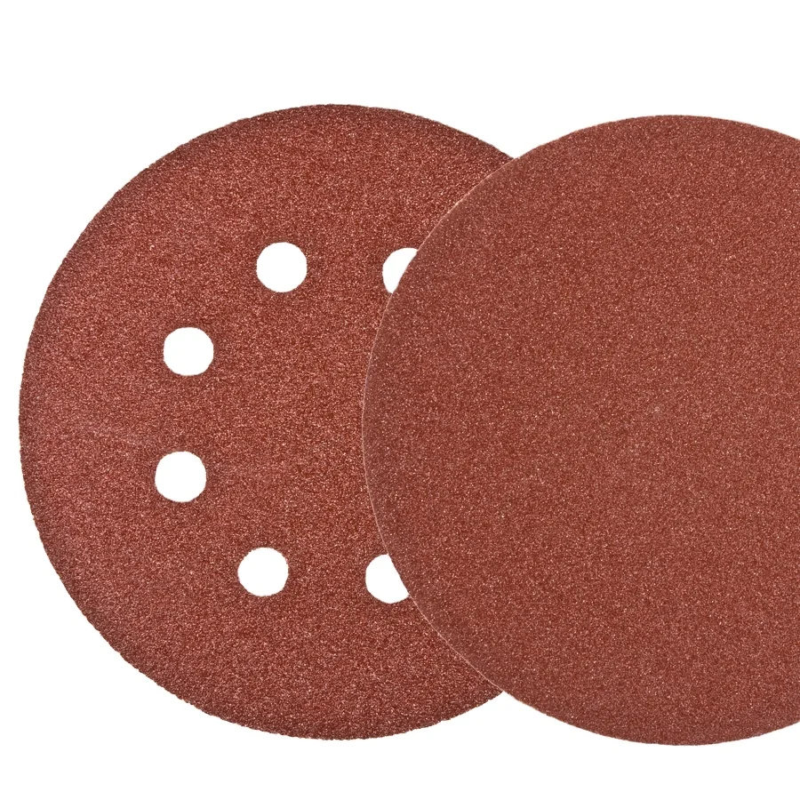Gold Elephant high quality abrasive sanding paper  oxide magic tape sanding discs for paint varnish filler