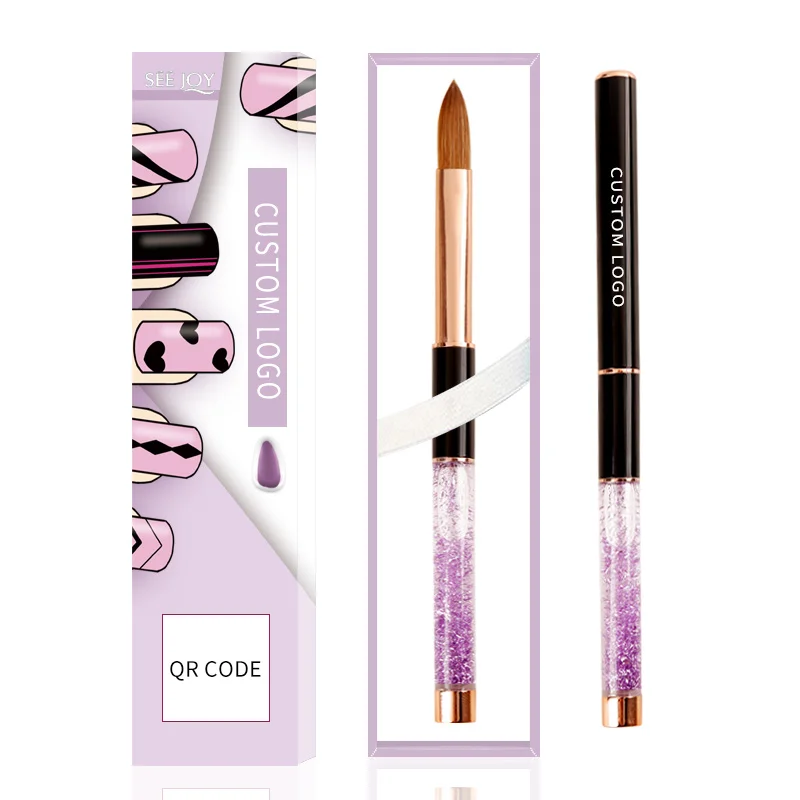 Новый специальный дизайн от частной марки, оптовая продажа с фабрики ногтей кисть колонок акриловый Фрезер для ногтей cо шлифовальными щетка